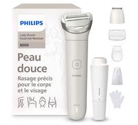 Philips Rasoir femme Lady Shaver Série 8000 BRL159/00 – sans fil, 3 lames, tête flexible, 100 min
