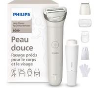 Philips Rasoir femme Lady Shaver Série 8000 BRL159/00 – sans fil, 3 lames, tête flexible, 100 min