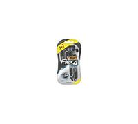 BIC Flex4 - Rasoirs Jetables pour Homme Dotés de 4 Lames Mobiles et d’une Tête Pivotante - Blister de 3+1