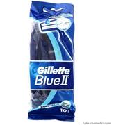 Rasoir - GILLETTE - Blue II - 10 rasoirs - 2 lames de confort - Mixte - Adulte