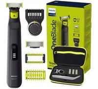 Rasoir hybride - Philips - OneBlade PRO 360 QP6541/15 - Lame 360° - Embout nasal 14 longueurs - Étui inclus