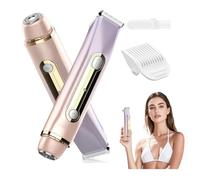 Rasoir intime électrique pour femme, tondeuse bikini 2 en 1 pour poils pubiens et corps féminins, rechargeable et étanche