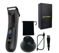 Rasoir Intime Électrique Pour Les Hommes Trimmer Des Cheveux Intimes Pour La Zone De L'aine Et Les Cheveux Pubiens Étanche Et Le Rasage Électrique Humide/Sec Des Hommes Pubiens Imperméables Sans