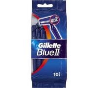 Rasoir jetable fixe - GILLETTE - Blue II - 2 lames - Lot de 10 - Pour homme