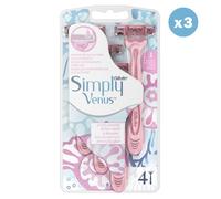 Rasoir jetable - VENUS - Simply Venus 3 - 3 lames - Bande hydratante - Manche anti-dérapant
