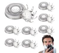 Rasoir Lames, 8 têtes De Rasage Lames De Rechange Pour Rasoir électrique Skull Shaver Pitbull Pour Les Rasoirs Pour Hommes Chauves
