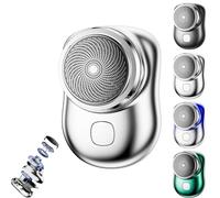 Rasoir Lureza - Mini rasoir électrique portable, format de poche, étanche IPX7, nouveau mini rasoir électrique portable (Silver)
