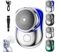 Rasoir Lureza, Rasoir Électrique Portable De Poche, Charge Rapide Et Puissante Avec Brosse De Nettoyage, Nouveau Rasoir Étanche À Affichage Numérique, Pour Voyage D'affaires (Violet)