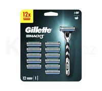 Rasoir Mach3 de Gillette pour hommes avec bandes lubrifiées et 12 lames de rechange