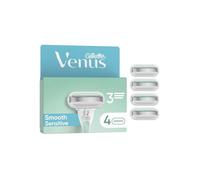 Rasoir Manuel - GILLETTE VENUS - Pro Smooth Sensitive - 3 lames - Bande SkinElixir (aloe) - 4 rechanges