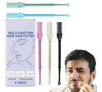 Rasoir nasal, 5 pièces à double face manuel portable pour nasaux | éliminateur nasal pour hommes et femmes | Pour une utilisation à la maison pendant les voyages et les vacances au bureau