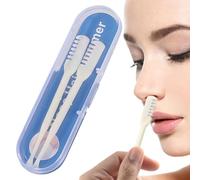 Rasoir nasal, outil d'épilation manuel pour le nez avec cuillère pour oreilles | Rasoir à poils nasaux à double tête, soin des oreilles pour un usage quotidien, sommeil