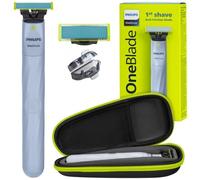 Rasoir électrique - Philips - OneBlade First Shave QP1324 20 - Anti irritation - Étanche - Avec étui de voyage