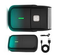 Rasoir portable avec batterie rechargeable et coupe unique, parfait pour les voyages d'affaires ou les vacances. Rasoir alternatif efficace.