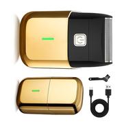 Rasoir portable avec batterie rechargeable et coupe unique, parfait pour les voyages d'affaires ou les vacances avec chargement USB.