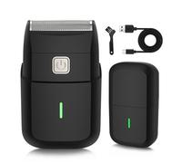 Rasoir portable avec batterie rechargeable et coupe unique, parfait pour les voyages d'affaires ou les vacances, rasoir de toilettage rechargeable par USB.