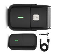 Rasoir portable avec batterie rechargeable et coupe unique, parfait pour les voyages d'affaires ou les vacances, rasoir portable sans fil avec batterie longue durée.
