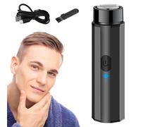 Rasoir portable pour poils du visage - Raazor de poche fin, mini appareil électrique sans fil | Appareil de rasage léger, rasoir électrique rechargeable pour homme, outil de peau lisse, kit de coupe