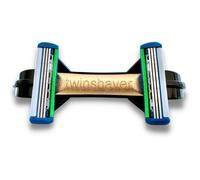 Rasoir Pour Crâne Chauve+4 Lames De Rechange,Protection Contre Les Coupures Et 80% De Gain De Temps,Corps&Tête,Rasoir Sur Zone Noir