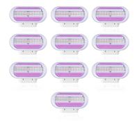 Rasoir Pour Femme ComfortGlide Spa Breeze, Rasoir Pour Femme Venus 10 Recharges De Lames, Soin Flexibles Pour Un Rasage En Douceur Conçu Pour Corps Et Poils,10Pcs