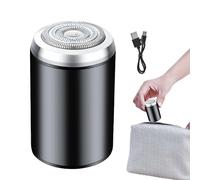 Rasoir pour homme, tondeuse visage imperméable pour homme, petit rasoir rechargeable pour le dos, le corps, les aisselles, le voyage - Avec sac et mallette