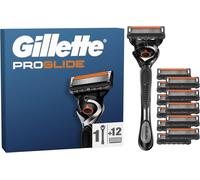 Rasoir Pour Hommes Proglide, 12 Recharges A 5 Lames, Authentiques, Avec Bande Lubrifiante Avant Et Après Pour Un Rasage De Près Et Un Confort Incroyables, 1 Recharge Par 30 Rasages[Z744]