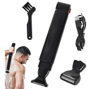 Rasoir pour le Dos Homme, Tondeuse électrique pour le Corps, Épilation Dos Homme, Tondeuse Poils Torse, Poignée Pliable, Chargement USB