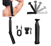 Rasoir pour Le Dos, Rasoir pour Le Doses Pour Hommes avec 2 TêTes De Rasage Pliable Rasoirs pour Le Dos pour Hommes Du Doses éPilateur pour Homme Rasoirs Corps avec Manche Ergonomique