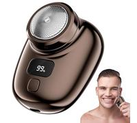 Rasoir pour poils du visage - Portable et sans fil - Épilateur rechargeable - Gadget de toilettage LED intelligent avec lames flottantes - Fonction de verrouillage de - Dispositif de rasage