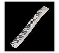 Rasoir professionnel incurvé, tondeuse à cheveux, peigne de coupe, barbier, dessus plat, antistatique, 3 pièces Pour tous types de coiffure(White)