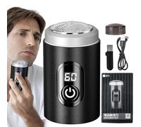 Rasoir rechargeable - Mini rasoir lavable au format de poche, Fournitures de soins de la peau pour hommes Articles essentiels de voyage pour les voyages aériens, les voyages d'affaires, les bureaux
