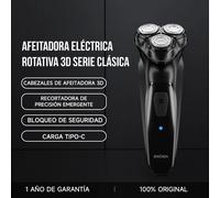 Rasoir rotatif électrique Enchen Blackstone-C pour hommes avec lames flottantes 3D, lavable, rechargeable par USB Type-C Blackstone