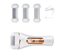 Rasoir sans fil pour callosités avec fonction d'étanchéité IPX5 et corps léger pour une manipulation et un nettoyage faciles de la machine à lisser les pieds