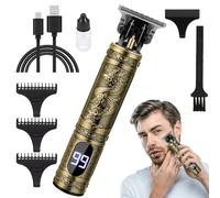 Rasoir Sans Fil - Système De Coupe Humide-sec, Moteur À Grande Vitesse, Panneau D'affichage Numérique, Structure Lisse En Contact Avec La Peau | Tondeuse À Barbe Utilisée Pendant Les Séances De Toilet