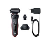 Braun Series 5 51-R1200S rasoir pour homme Rasoir à grille Tondeuse Noir, Rouge