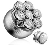 Rasoir Tete Chauve Homme, Singphere Rasoir Electriques Hommes Cheveux, Tondeuse Chauve 7D Tête Magnétique, Rasoir Tete Étanche, Humide et Sèche, Type-C pour Visage et Coiffage Chauve