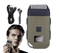 Rasoir tondeuse à barbe pour homme - Avec filet de protection Tondeuse à cheveux pour homme - Kit de soins de la barbe, tondeuse à cheveux, imperméable pour les soins des hommes