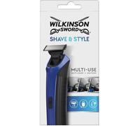 Rasoir Tondeuse électrique WILKINSON Shave & Style - Bleu - Pour le visage et le corps - Batterie rechargeable