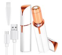 Rasoir Visage Femme, Electrique Epilateur Visage Femme, USB Rechargeable,Lumière LED, Doux Et Indolore Epilateur Sourcil Femmes Pour Enlever Poils Sur Sourcils/Lèvres/Bras,Joues,Menton