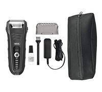 Rasoir Wahl Aqua Shave waterproof, rasoir pour hommes, rasoir électrique pour hommes, rasage de la barbe, grille flexible, waterproof, revêtement en caoutchouc, affichage du niveau de batterie par LED