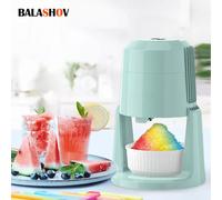 Rasoirs à glace automatiques 220V, petite Machine électrique domestique, machine à raser la glace réglable à deux vitesses, broyeur à glace 110V White