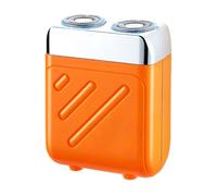 Rasoirs À Têtes Rotatives - Mini Rasoir Électrique Pour Hommes Étanche Sans Fil | Rasoir Portable Double Tête | Rasage Humide Et Sec | Idéal Voyage Maison Bureau Cadeau