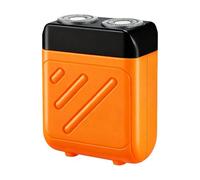 Rasoirs À Têtes Rotatives - Mini Rasoir Électrique Pour Hommes Étanche Sans Fil | Rasoir Portable Double Tête | Rasage Humide Et Sec | Idéal Voyage Maison Bureau Cadeau