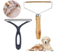 Rasoirs Anti Bouloche Manuel, Brosse Chien Chat, Portable Décapant de Peluches, Double Face Brosse, Nettoyeur de Tissu et Brosse à Poils d'animaux pour Vêtements, Lit, Canapés et Sièges de Voiture