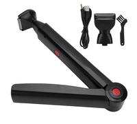 Rasoirs de dos pour homme - Rasoir électrique pour le dos | Rasoir de rasage pour le corps, rechargeable par USB, rasoir pliable pour homme, femme, adulte