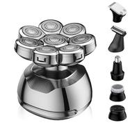 Rasoirs de tête pour homme chauve, IPX6 étanche humide ou sec pour homme - Écran LED 7D rechargeable avec charge rapide de type C