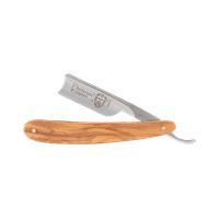 Rasoirs droits 5/8" carbon | Barbarossa Bois d'olivier