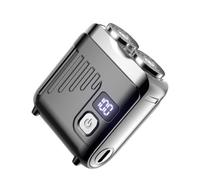 Rasoirs Électriques pour Hommes Rasoir de Toilette à Têtes Magnétiques | Appareil à Rasage Nomade pour Domicile Salon de Douche Gymnase Sports Automobile Camping V308 noir