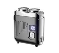 Rasoirs Électriques pour Hommes Rasoir de Toilette à Têtes Magnétiques | Appareil à Rasage Nomade pour Domicile Salon de Douche Gymnase Sports Automobile Camping V308 noir