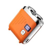 Rasoirs Électriques pour Hommes Rasoir de Toilette à Têtes Magnétiques | Appareil à Rasage Nomade pour Domicile Salon de Douche Gymnase Sports Automobile Camping V308 Orange